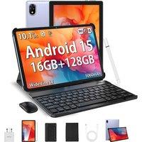 DOOGEE U10 2025 Newest Android 15 Tablet with Keyboard, 10 Inch Tablet, 16GB+128GB/2TB, WiFi 6 Android Tablets, 5060mAh/3.5mm Jack/8MP+5MP/BT 5.0/OTG/
