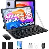 DOOGEE U10 Android 16 AI Tablet with Keyboard, 16GB RAM+128GB ROM(2TB TF)10 Inch Tablet, 5060mAh Battery, 8MP+5MP Cameras, Gemini AI/WIFi 6/OTG/Widevi