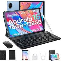 DOOGEE U10 Android 16 AI Tablet with Keyboard, 16GB RAM+128GB ROM(2TB TF) 10 Inch Tablet, 5060mAh Battery, 8MP+5MP Cameras, Gemini AI/WIFi 6/OTG/Widev