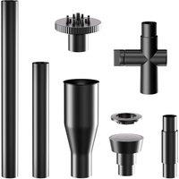 POPOSOAP Fountain Pump Nozzle Kit - 4 Spray Patterns Replacement Plastic Nozzles, Fits Solar Water Fountains for Ponds, Water Gardens & Outdoor Founta