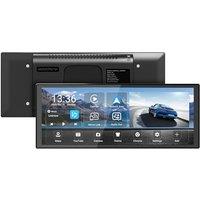 INNOVV V2 10.3Inch Wireless Carplay & Android Auto DashCam, 1920 * 1080 Front & Rear Camera, 1920 * 720 IPS Touch Screen for Car, Mirror Link, Loop Re