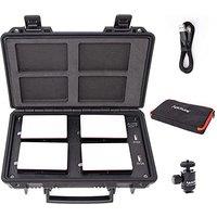Aputure Amaran AL-MC 4-Light Travel Kit, RGBWW on Camera Video Light, 3200K-6500K, CRI/TLCI 96+, HSI Mode, Support Magnetic Attraction and App and Wir