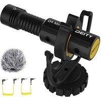 Deity V-Mic D4 Mini - Camera Microphone with Shock Mount, Lightweight Shotgun Mic Perfect for Vlog Pocket Cam DSLR Camera, Recording Youtube, Intervie