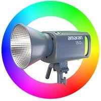 Aputure Amaran 150c (RGB, 2500K-7500K) Full-Colour Point-Source LED, Built-in Umbrella Holder, Bowens Mount & 9 Effects, with Silent Cooling System &