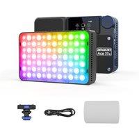 Amaran Ace 25c RGBWW Full Color LED Light, 32W On-Camera Video Light, 2300K-10000K, 5908 Lux @ 0.5m, USB-C Fast Charging, Magnetic Mount, 12 Lighting