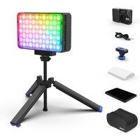 Amaran Ace 25c RGBWW LED Light - Kits, 32W On-Camera Video Light, 2300K-10000K, 5908 Lux @ 0.5m, USB-C Fast Charging, Magnetic Mount, 12 Lighting Effe