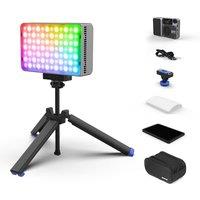 Amaran Ace 25c RGBWW LED Light - Kits, 32W On-Camera Video Light, 2300K-10000K, 5908 Lux @ 0.5m, USB-C Fast Charging, Magnetic Mount, 12 Lighting Effe