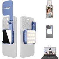 amaran Go Mini Phone Light, Magnetic LED with Dual Mirror Light, Adjustable 2700K-6500K CCT, 10 Lighting Effects, USB-C Fast Charging, Soft & Accurate