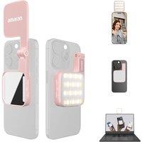 amaran Go Mini Phone Light, Magnetic LED with Dual Mirror Light, Adjustable 2700K-6500K CCT, 10 Lighting Effects, USB-C Fast Charging, Soft & Accurate