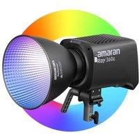 amaran Ray 360c 360W Full-Color COB Light, Studio LED with Built-in AC Power, DMX via USB-C, IP54 Weather-Resistant, Bowens Mount, App Control