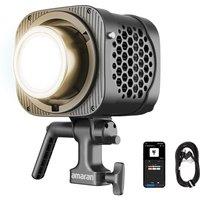 amaran Halo 200x 200W Bi-Color COB Video Light, 10,530 Lux @1m, All-in-One Monolight, Metal Bowens Mount, CRI 96+, TLCI 97+, DMX & App Control, Quiet