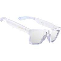 OhO sunshine AI Wireless Translator Glasses with Bluetooth Speaker for Instant Voice Translation White White