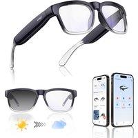 OHO AI Glasses with Bluetooth Audio, Hands-Free Calling, High-Impact 2.0mm Photochromic Blue Light Lenses, Sweat Resistant