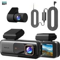 BOTSLAB 4K Dash Cam Front and Rear, Night Vision, 360 Rotatable Rear Camera, 2.45 IPS Screen, 170 Wide Angle, Built-in GPS and WiFi, 24/7 Parki