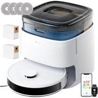 Lefant M3 Robot Vacuum Cleaner with Mop, All-in-One Station with 12,000Pa Suction, Self-Emptying & Auto Mop Wash & Dry, dToF Laser Navigation, APP/Ale