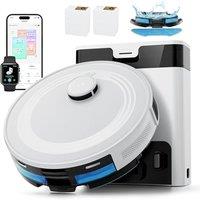 Lefant M2 Pro Self-Emptying Robot Vacuum Cleaner with Mop, 6000Pa Suction, 90 Days Hands-Free Cleaning, dToF Laser Navigation, 2.4G/5G Wi-Fi, Picks Up