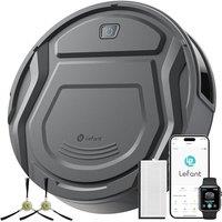 Lefant M210 Pro+ Robot Vacuum Cleaner, 4000Pa Strong Suction, PreciSense Obstacle Avoidance, 200 Mins Runtime, 7.9 cm Thin 28 cm Diameter, Self-Chargi
