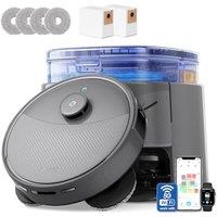 Lefant M3 Max Robot Vacuum Cleaner with Mop, All-in-One Station with 20,000Pa Suction, Self-Emptying & Auto Mop Wash & Dry, dToF Laser Navigation, APP