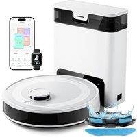 Lefant M2 Pro Robot Vacuum Cleaner with Mop, 2.4G/5G Wi-Fi, Self-Emptying, 6000Pa Suction, Small Base Station, 90-Day Hands-Free Cleaning, dToF Laser