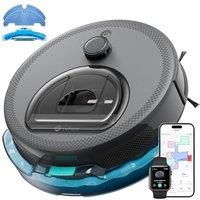 Lefant M330 Pro Robot Vacuum with Mop, 5000Pa, dToF Laser Navigation, 190 Obstacle Detection, Wi-Fi/Alexa Control, 150 Min Runtime, for Pet Hair, Li