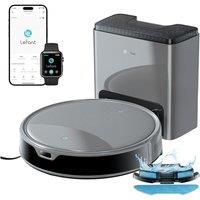 Lefant M350 Robot Vacuum Cleaner, ToF Laser Mapping Navigation, 75-Day Auto Empty Station, 6000Pa Suction Power, Ultra-Slim 7.9cm, 2.4G WiFi, Alexa &