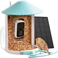 NETVUE Smart Feeder with Camera & Solar Panel, AI Auto Capture Each Come & Identify 6000+ Species, Cloud Store Videos & On Live Included Solar Panel