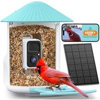 NETVUE by Birdfy Smart Bird Feeder Camera: Auto-Capture Video & Instant Alert, Collect Fun Clips, Solar Powered Bird Watching Camera Wireless Outdoor