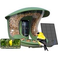 Birdfy Upgraded Bird Feeder Camera with Dual-Lens, Auto-Trace, High-Definition Bird Camera: Auto Identify, Alert, Smart Capture, Bird Watching Gifts P