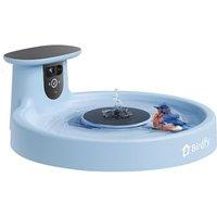 Birdfy Smart Bird Bath with Camera Solar Powered & Solar Fountain, Dual-Lens Camera for Bird Watching & Tracking, Auto Capture Bird Videos & Motion De