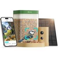 Birdfy Rookie Bird Feeder Camera, Solar Powered Outdoor Bird Feeder with Camera Dual Night Vision, AI Recognition, Slow Motion & IP66 Waterproof, Idea
