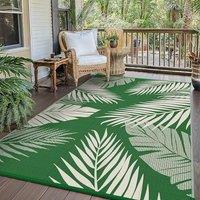 GENIMO Outdoor Rug 180x275cm  Waterproof Reversible Washable Garden Carpet, UV Resistant Large Outdoor Rug for Patio, Picnic, RV, Balcony, Backyard