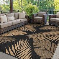 GENIMO Outdoor Rug 240x300cm  Large Reversible Waterproof Garden Rugs, Washable Patio Carpet, UV Resistant, Recycled Plastic Outdoor Mat for Picnic