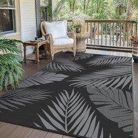 GENIMO Outdoor Rug Garden Rugs Outdoor Waterproof Reversible Washable UV Resistant Carpet Modern Large Area Rugs for Patios, Garden, RV, Picnic, Backy