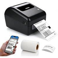 JADENS 4x6 Wireless Bluetooth Thermal Shipping Label Printer, Bluetooth & USB Connection, Compatible with Mac Windows iOS Android, Works with Amazon S