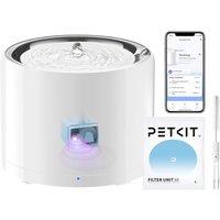 PETKIT Cat Water Fountain, UVC Wireless Pump, APP Control, 1.8L Cat Fountain Stainless Steel, Ultra Quiet, Hygienic Fresh Water for Cats Dogs, 3 Worki