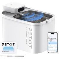 PETKIT Wireless Cat Water Fountain, EVERSWEET MAX 3L, Cordless 5000mAh Battery Operated Cat Fountain with Motion Sensor, App Control/Monitor, Ultra Qu