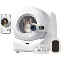PETKIT PUROBOT ULTRA Self Cleaning Cat Litter Tray with AI Camera, Facial Recognition & Health Monitor, App & Odour Control, Touch-free Waste Packing,