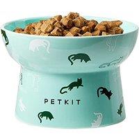 PETKIT Raised Cat Bowl, Ceramic Cat Food Bowl Elevated, Stress Free, Anti Vomiting, Backflow Prevention Cat Dog Water Bowl, Dishwasher and Microwave S