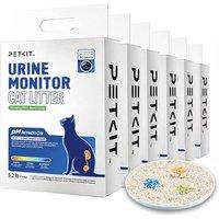 PETKIT Tofu Cat Litter, Superior Clumping Flushable, 14.4kg/24L Colour Changing for Urine pH Indicator, 100% Natural Ingredients Tofu Litter, Dust-Fre