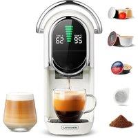 Magician1 Mini Pod Coffee Machines 5 in 1 for Nespresso Original OL, Dolce Gusto, Lavazza A Modo Mio Capsule, ESE 44mm Pads and Espresso Ground Coffee