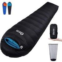 Down Sleeping Bag 4 Season, Lightweight Winter Sleeping Bag 0 Degree to -12 Degree for Adults and Kid Camping, Hiking and Backpacking Outdoor Filled 6