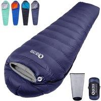 Down Sleeping Bag 4 Season, Lightweight Winter Sleeping Bag 0 Degree to -12 Degree for Adults and Kid Camping, Hiking and Backpacking Outdoor Filled 6