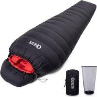 Down Sleeping Bag 4 Season, Lightweight Winter Sleeping Bag 0 Degree to -12 Degree for Adults and Kid Camping, Hiking and Backpacking Outdoor Filled 6