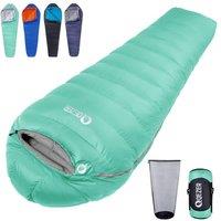 Down Sleeping Bag 4 Season, Lightweight Winter Sleeping Bag 0 Degree to -12 Degree for Adults and Kid Camping, Hiking and Backpacking Outdoor Filled 6