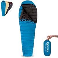 Ultralight Sleeping Bag for Adults,only 780g Backpacking Sleeping Bag Filled 600+FP Duck Down 5C 15C for Camping,and Hiking,Warehouse Outdoor Blue