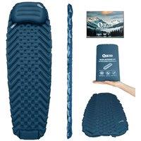 Ultralight Sleeping Mat with Seperate Pillow, only 500g Lightweight and Compact Sleeping Pad for Outdoor Backpacking, Hiking and Traveling (Blue)