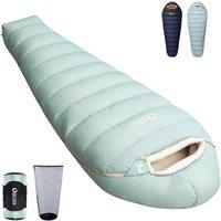 Down Sleeping Bag [620FP-RDS], sleeping bags for adults features a graphene antistatic lining for superior warmth, suitable for camping, hiking, backp