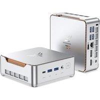 NiPoGi Pinova P2 Mini PC Windows 11 Pro AMD Ryzen 3300U (4C/4T,up to 3.5GHz) Mini PC 16GB RAM+256GB SSD Mini Computer 4K Triple Display/HDMI2.0+DP+USB