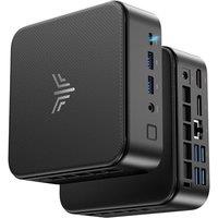 NiPoGi E3B Mini PC AMD Ryzen 5 7430U(up to 4.3GHz 6C/12T) Mini Computer 16GB DDR4 512GB M.2 SSD Mini PC Windows 11 Pro 4K Triple Display/WiFi 6/BT5.2/