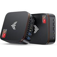 NiPoGi Hyper H1 Mini PC AMD Ryzen7 6800(8C/16T,Max to 4.7GHz), Mini Computer Windows11 Pro 32GB+1TB DDR5 4800MHz M.2SSD, Gaming PC 4K Triple Display/2